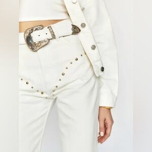 Reformation White High Rise Jeans